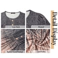 thumbnail image 5 of Fantaslook Plus Size Womens Tops Dressy Casual Button Pleated Blouses Long Sleeve Shirts Fall Fashion Tunic Tops, 5 of 7