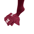 thumbnail image 3 of Sierra Socks Women's  Bow pattern Hi-Bulk Acrylic Knee-Hi Socks (Shoe Size: 4-10, Zinfandel), 3 of 6