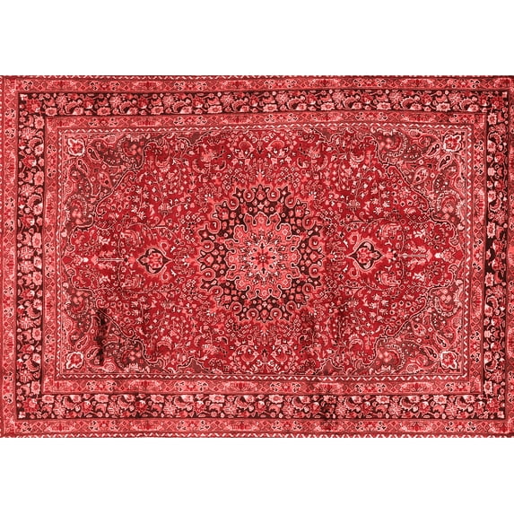 Ahgly Company Indoor Rectangle Persian Red Traditional Area Rugs, 5' x 8'