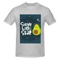 thumbnail image 4 of Bingfone Avocado In Space1 Men'S Loose Fit Short-Sleeve Pocket T-Shirt, 4 of 7
