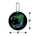 thumbnail image 6 of Dragon Slayer Fantasy Gaming Round Luggage ID Tag Card Suitcase Carry-On, 6 of 8