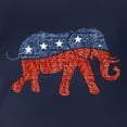 thumbnail image 3 of CafePress - Glitter Republican Elephant Long Sleeve T Shirt - Womens Hooded Shirt, 3 of 3