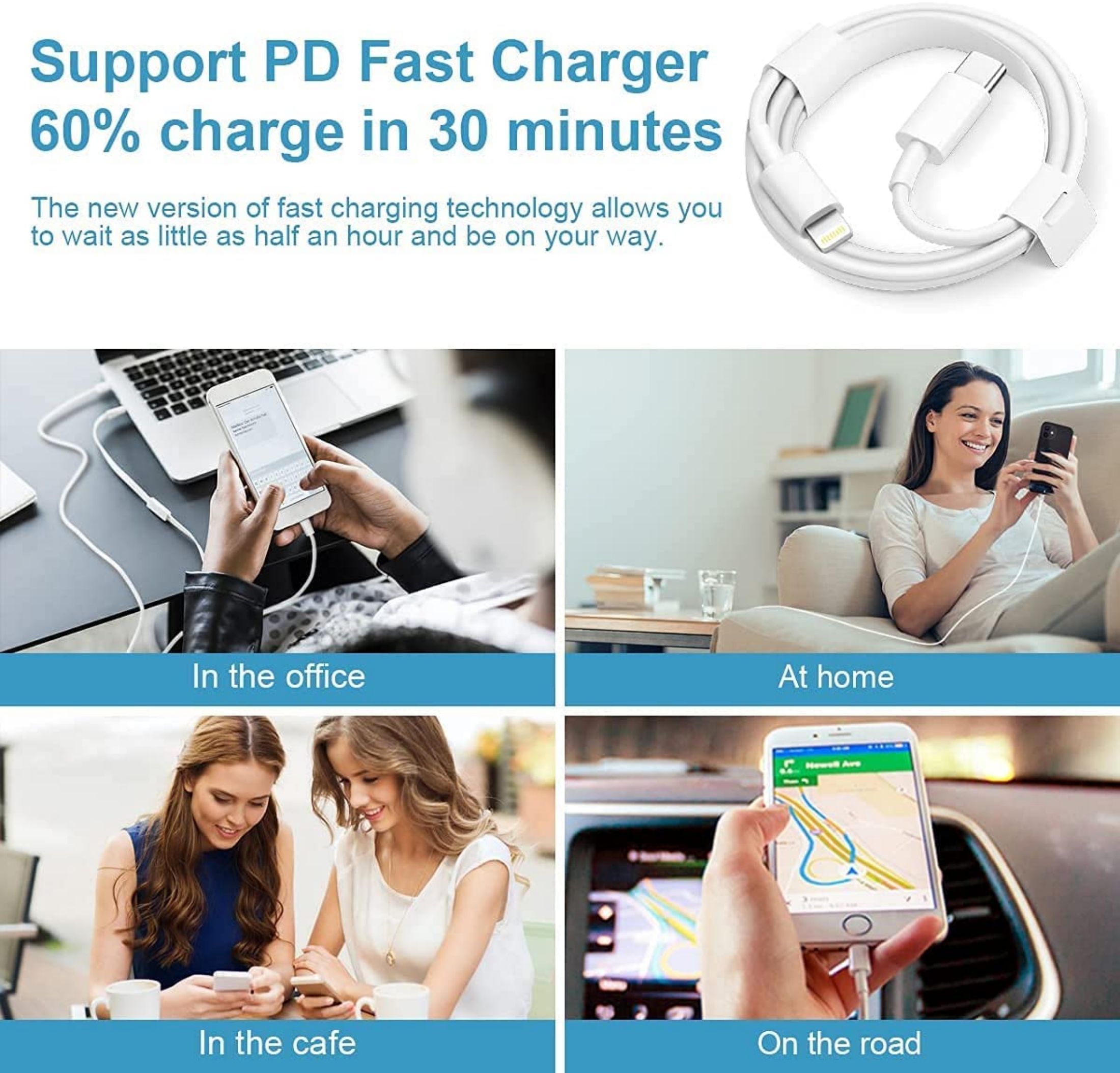 Coreykin 20W USB-C Fast Charger with 6ft Cable photo 3
