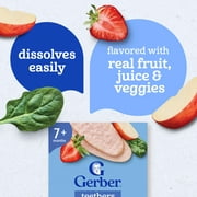 Gerber Baby Food, Teething Wafers, Strawberry Apple Spinach, 1.7 oz, 12 ct