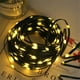 thumbnail image 4 of Luces navideñas para exteriores, guirnaldas para Año Nuevo, 50 m, 100 m, luces LED impermeables de 24 V, línea verde, luces de hadas para decoración de bodas y jardines, 4 of 5
