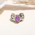 thumbnail image 3 of AG 925 Jewellery Marquise Purple Amethyst Statement Ring, 925 Sterling Silver, 3 of 4