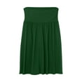 thumbnail image 2 of Riforla Skirts for Women Regular and Plus Size Skirt with Pockets Below The Knee Length Ruched Flowy Midi Skirt Women's Skirts Green XL, 2 of 7
