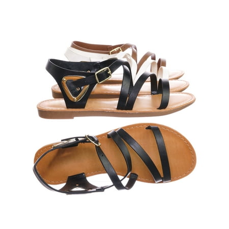 

Velum2 by Speed Limit 98 Girls Gladiator Strappy Flat Sandal - Kids Children Open Toe Summer Shoe