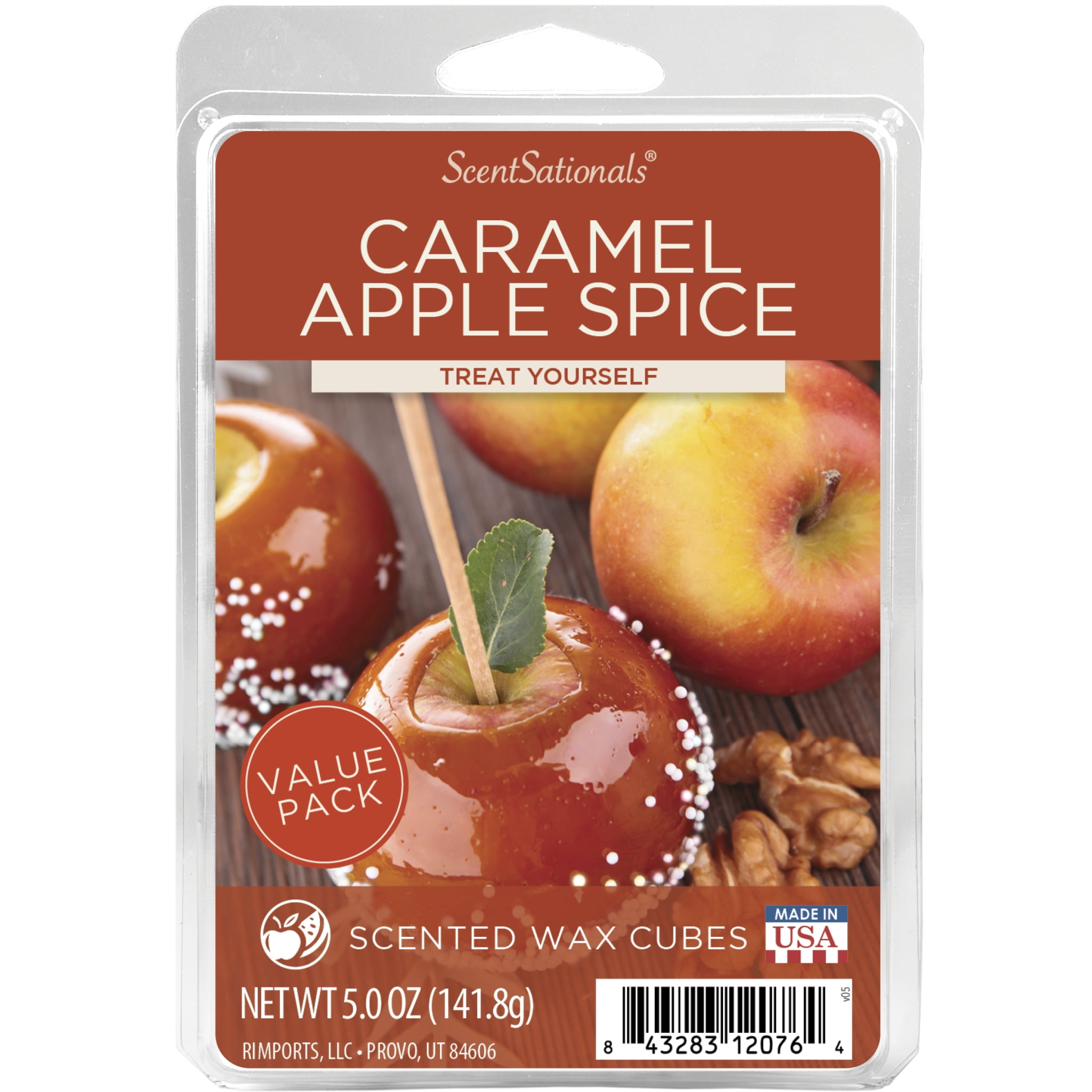Caramel Apple Spice Scented Wax Melts, ScentSationals, 5 oz (Value Size)