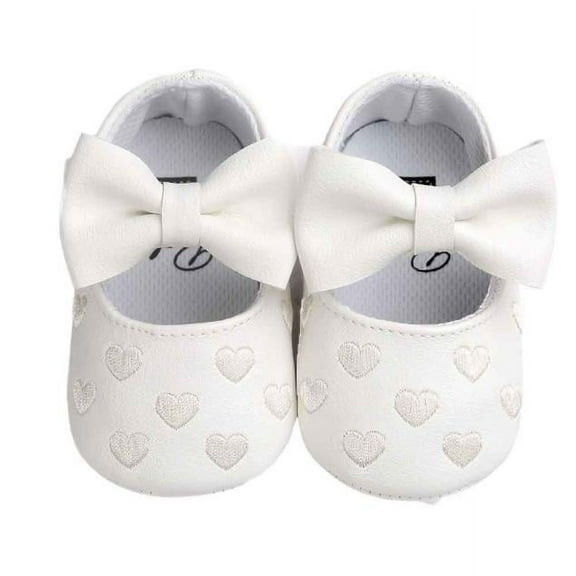 Herrnalise Baby Girl Bowknot Leater Shoes Anti-slip Soft Sole Toddler