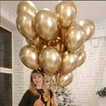 thumbnail image 2 of 40pcs 10inch Round Metallic Latex Balloons Birthday Party Wedding Decoration Chrome Metal Gold Air Globos Bachelor Party Supplie (mix 40pcs 10inch), 2 of 7