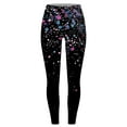 thumbnail image 4 of XWSHYW Plus Size Womens Pants Womens Fashionable Printed Elastic Leggings Yoga Casual Pants, 4 of 4