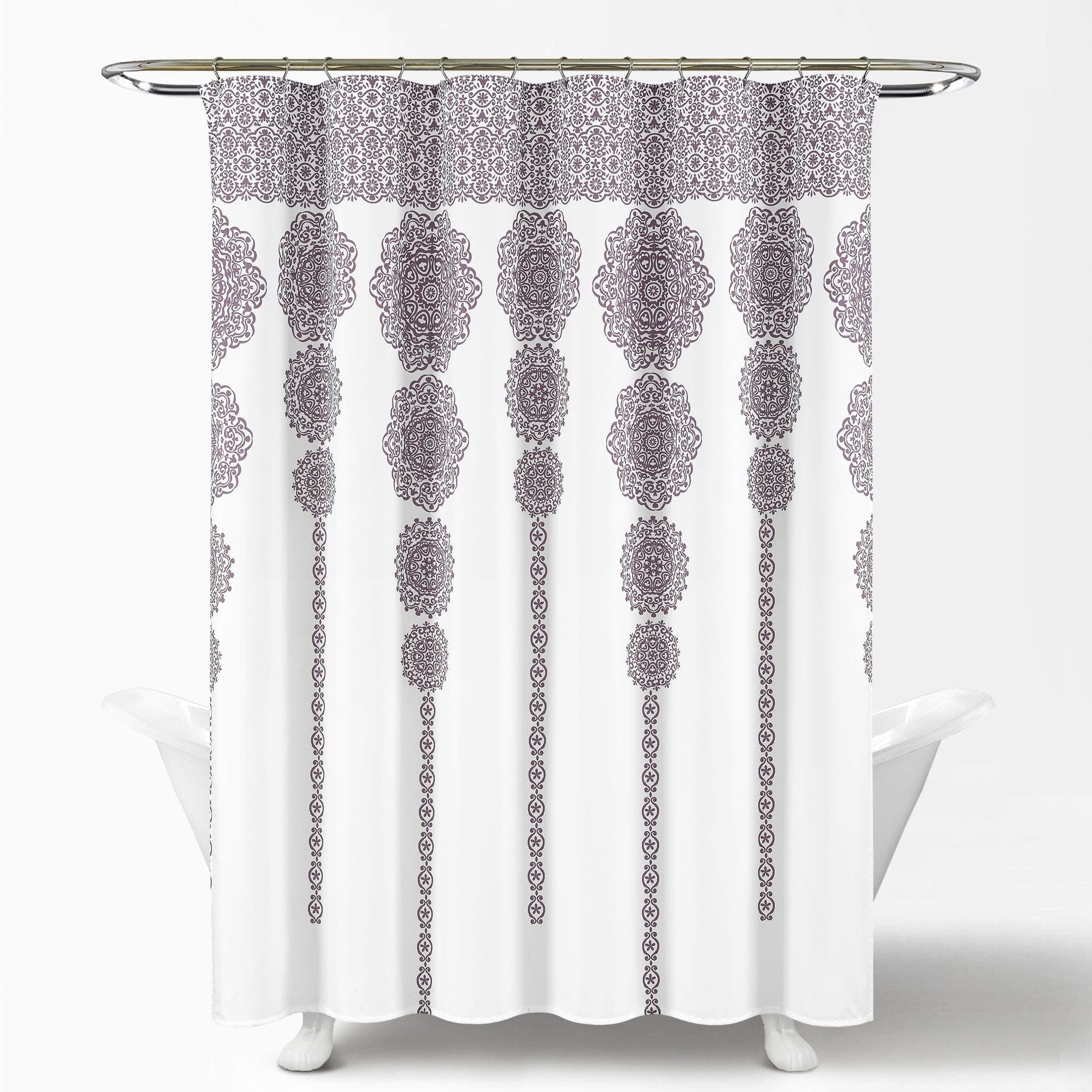 Stripe Medallion 72"X72" Shower Curtain
