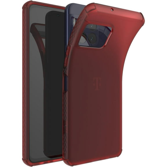 TUDIA SKN V2 T-Mobile Revvl 7 Pro 5G Case Slim Reinforced Corners TPU - Frosted Red