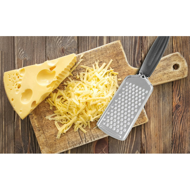 K BASIX Hand Cheese Grater Stainless Steel Razor Sharp Blades, Non-Slip &  Soft Grip, Hand Cheese Grater with Handle, Cheese Hand Grater & Vegetable