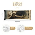 thumbnail image 3 of Naloa Ancient Skull Cave Landscape Body Pillow Cover, Pillowcases with Hidden Zipper Breathable Long Pillow Case (Pillows are not included,20x54 inch), 3 of 7