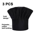 thumbnail image 2 of Set of 3-pack chef hats for adults, adjustable elastic chef hat for kitchen, cooking, 2 of 5