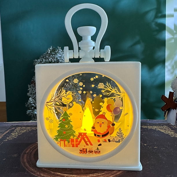 Adornos navideños, luces de viento retro, adornos para escaparates, pequeños regalos navideños para niños, decoraciones de escenas, accesorios