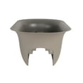 thumbnail image 3 of Bloem Modica Deck Rail Planter 26 x 8.75 Plastic Rectangle Charcoal Gray, 3 of 6