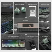 COSTOM M99 Wireless Mechanical Keyboard, Tri-Mode BT5.0/2.4GHz/USB-C, Hot Swappable, Pre-lubed Linear Switches, RGB Backlit, Gasket Structure, Computer Gaming Keyboards for PC/Tablet/PS/Xbox