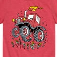 thumbnail image 3 of Instant Message - Monster Tractor - Toddler & Youth Short Sleeve Graphic T-Shirt, 3 of 6