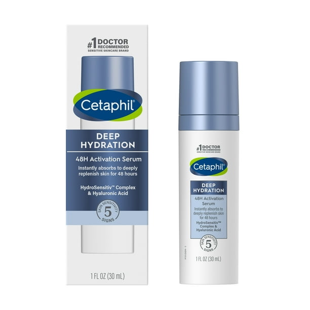 CETAPHIL Deep Hydration Fragrance Free 48 Hour Activation Serum, 1 fl