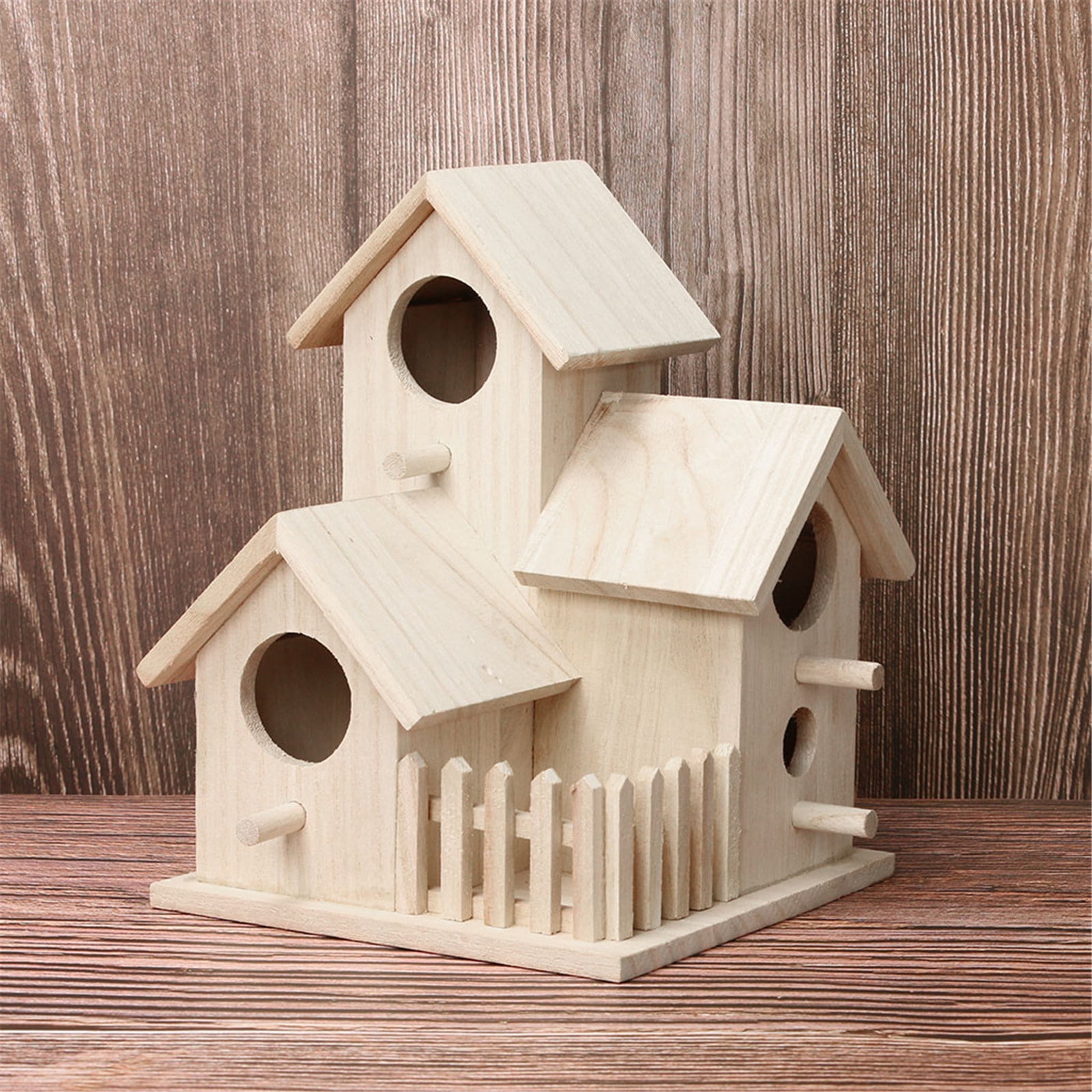 Dongrere Bird Houses for Outside, Hummingbird Feeders for Outdoors, Garden Wooden