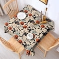 thumbnail image 2 of Classic Halloween Pattern Square Tablecloth,Waterproof Square Table Cover,Wipeable Spillproof Washable Table Cover for Home Kitchen Party Decor 60"x60"(152x152cm), 2 of 6