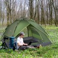 thumbnail image 2 of Outsunny Camping Tent, 3 Person Family Tent with Carry Bag, Dark Green, 2 of 10