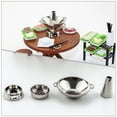 thumbnail image 2 of Miangastore Miniature Kitchenware Zinc Alloy 1 Set 2In Silver, 2 of 8
