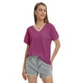thumbnail image 3 of Womens T Shirts Short Sleeve V-Neck Shirts Cute Fit Summer Casual Tee Tops, 3 of 6
