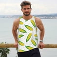 thumbnail image 6 of Picia Corns Printed Men’s Performance Tank, Men's Workout Tank Top Moisture-Wicking Tank Top Muscle tee, Breathable Workout Shirt-X-Large, 6 of 7