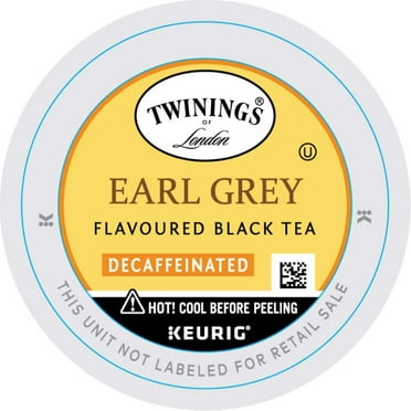 Twinings of London Decaffeinated Earl Grey Tea K-Cups for Keurig, 24 Count (Pack of 1)