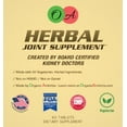 thumbnail image 3 of Herbal Joint Supplement - made by Organic Arthritis - Natural Turmeric, Nigella Sativa, Fenugreek, Ginger, and More. Made in USA. 60 Vegetarian Tablets, 3 of 4