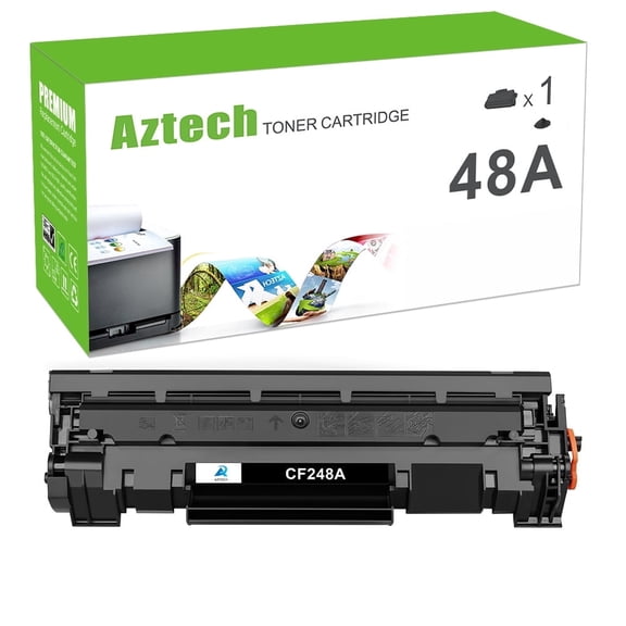 Aztech Compatible for HP 48A CF248A Black Toner Cartridge Laserjet Pro M15w M29w M28w M15a M16w M16a MFP M28a M29a M15 M29 Printer Ink (1-Pack)