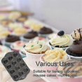 thumbnail image 2 of 2 Pack Mini Muffin Cheesecake Pan with Removable Bottom, 12 Cavity Nonstick Cupcake Pan, 2 of 5
