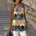 thumbnail image 2 of IROINNID Shift Dress For Women Sleeveless Printed Checkered Loose Casual Dress Vest Dress V-Neck Knee-Length Dress, 2 of 8
