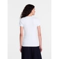 thumbnail image 4 of Scenario Women's Variegated Rib Tee with Short Sleeves, Sizes XS-XXXL, 4 of 6