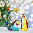 thumbnail image 5 of Outdoor Lighted Nativity Scene Christmas Decoration with Holy Family, Illuminated Yard Lawn Garden Outdoor Decor for Holiday Party,Home,Patio,Terrace,Easter Gifts,Festive Holiday Decor, 5 of 9