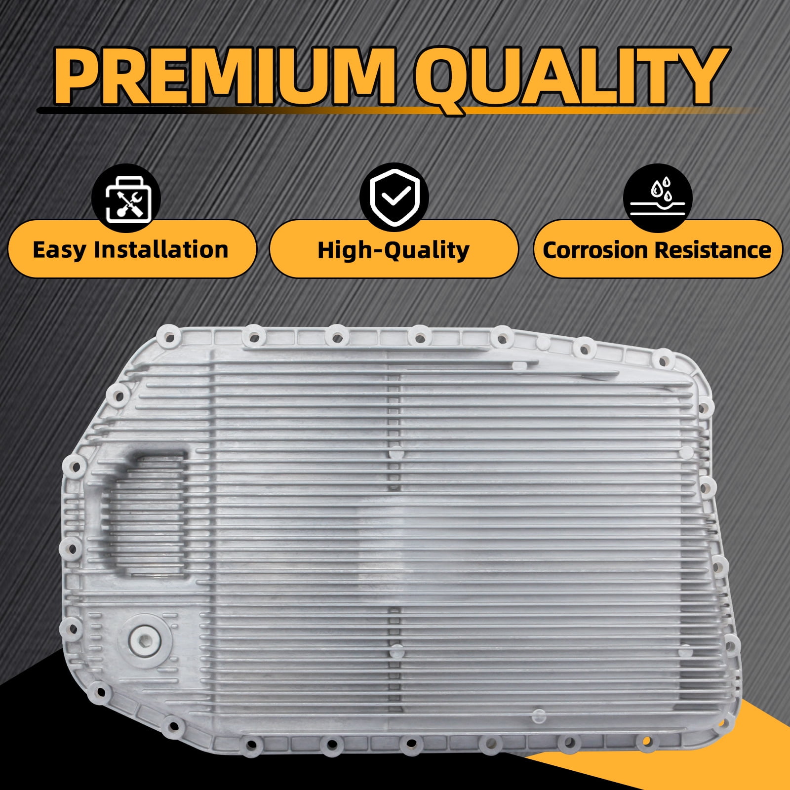 Aluminum Automatic Transmission Fluid Oil Pan 6HP19 Replacement for BMW E60 E70 E82 E85 E90 E92 E93 F01 OE24152333907