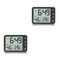 thumbnail image 4 of Inteprter Reloj Digital de escritorio, Sensor Dual, alarma electrónica, termómetro, botón de operación, funciona con batería, temporizador LCD, No.01 2piezas Inteprter CBP162525, 4 of 6