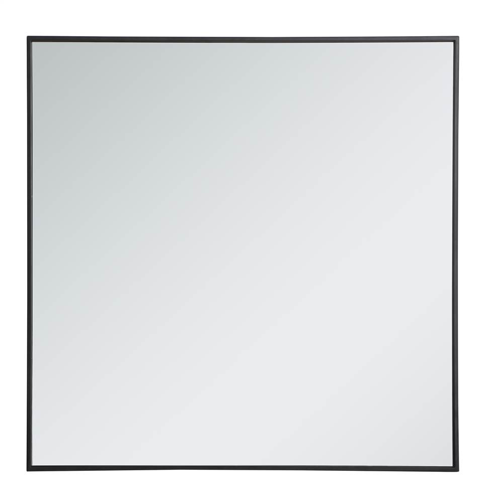Square Mirror in Black