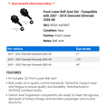 thumbnail image 2 of Front Lower Ball Joint Set - Compatible with 2007 - 2010 Chevy Silverado 3500 HD 2008 2009, 2 of 2