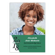 School Color Graduation Announcement