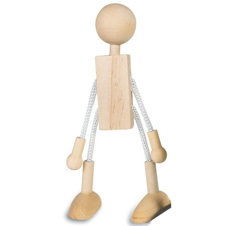 UPC: 0840614133424 | Unfinished Posable Wood Dolls (Pack of 6)