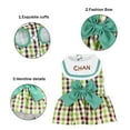 thumbnail image 3 of Vestidos para perros pequeños y medianos, ropa para cachorros y niñas con anilla para correa y bonito lazo, ropa de verano para gatos con anilla en D, arnés para pasear perros y mascotas, 3 of 5