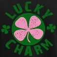 thumbnail image 3 of CafePress - Green / Pink Lucky Charm Women's Dark Pajamas - Women's Short Sleeve Print T-Shirt and Pants Dark Cotton Pajama Set, 3 of 7