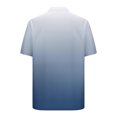 thumbnail image 5 of ZCFZJW Men's Short Sleeve Button Up Hawaiian Shirt 1950s Vintage Bowling Shirts Casual Tie Dye Gradient Color Printed Summer Beach Vacation Tees Tops with Pockets Navy XL, 5 of 6