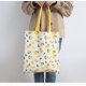 thumbnail image 4 of Bolsa de lona, 40 cm x 36 cm (amarillo limón), bolsa de compras, bolsa de compras, bolsa de mano, doble cara, lona resistente, duradera, lavable, 4 of 4