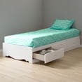 thumbnail image 3 of South Shore Crystal Twin Mates Bed in Pure White, 3 of 6